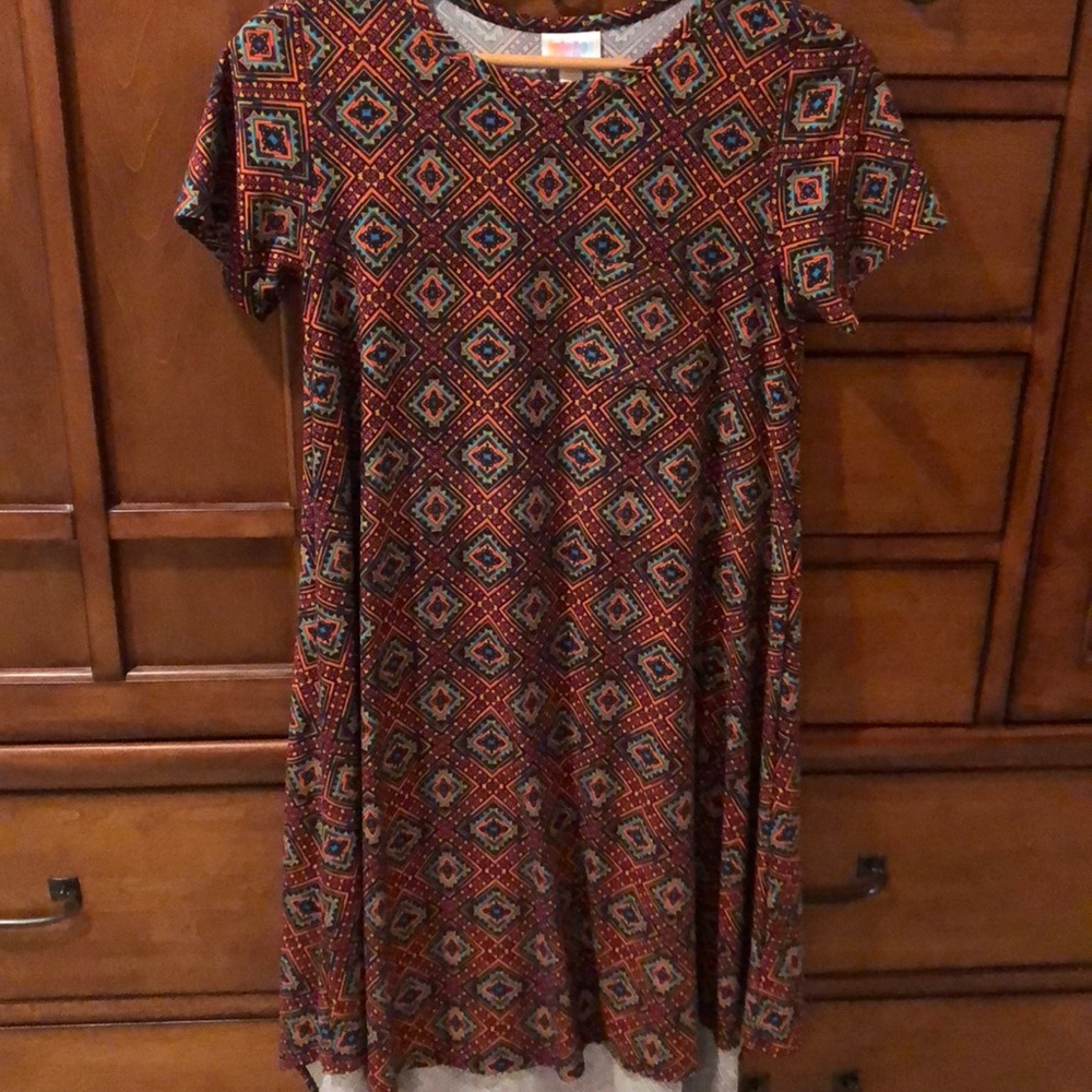 Lularoe XXS Multicolor tribal long dress